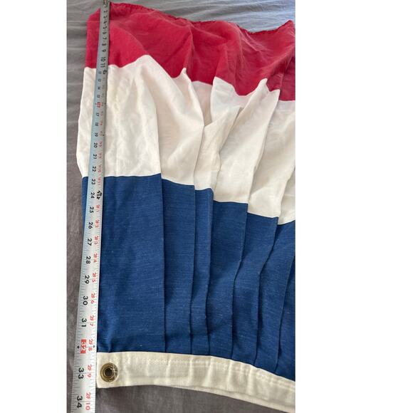 Pleated Full Fan Flag USA American Flag Patriotic Bunting Cotton Red White Blue - Picture 9 of 9